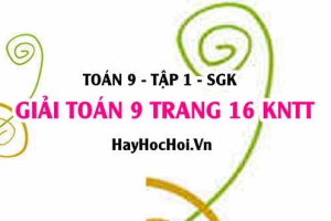 Giải Toán 9 trang 16 tập 1 Kết nối tri thức SGK